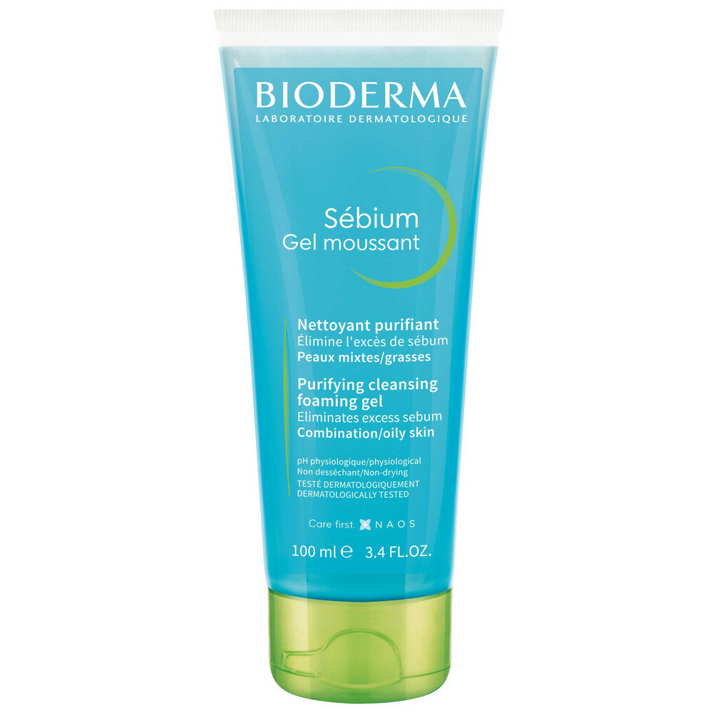 Картинки Bioderma Sebium Гель для умывания жирной и проблемной кожи лица 100 мл 1 шт
