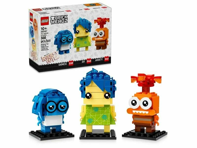 "Хочу Лего" / LEGO BrickHeadz 40749 - Радость, печаль и тревога (новинка июнь 2024!!!)