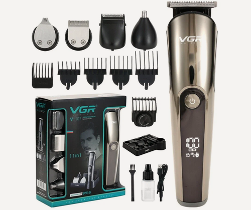 Изображение товара Многофункциональный триммер для стрижки волос 11 в 1 VGR V-107