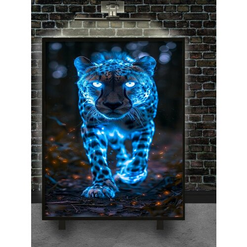 Картина на холсте на подрамнике пантера