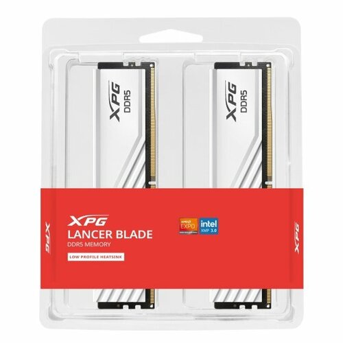 Оперативная память Adata XPG LANCER Blade 32GB (2x16Gb) DDR5-6000 PC-48000 CL30 1.35V WHITE