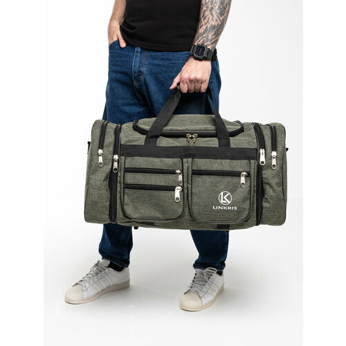 Сумка дорожная LINKRIS, 81 л, 33х33х60 см, черный