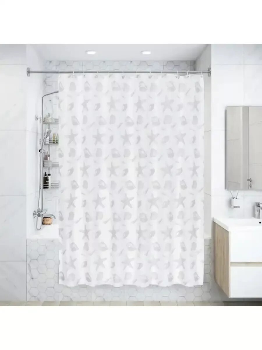 Штора для ванной Laguna 180x200 см полиэстер