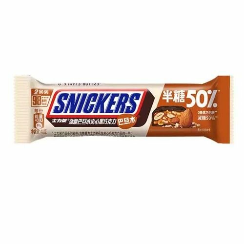 Батончик Snickers (Сникерс) темный шоколад арахис и миндаль 40 гр х 2 шт. Китай.