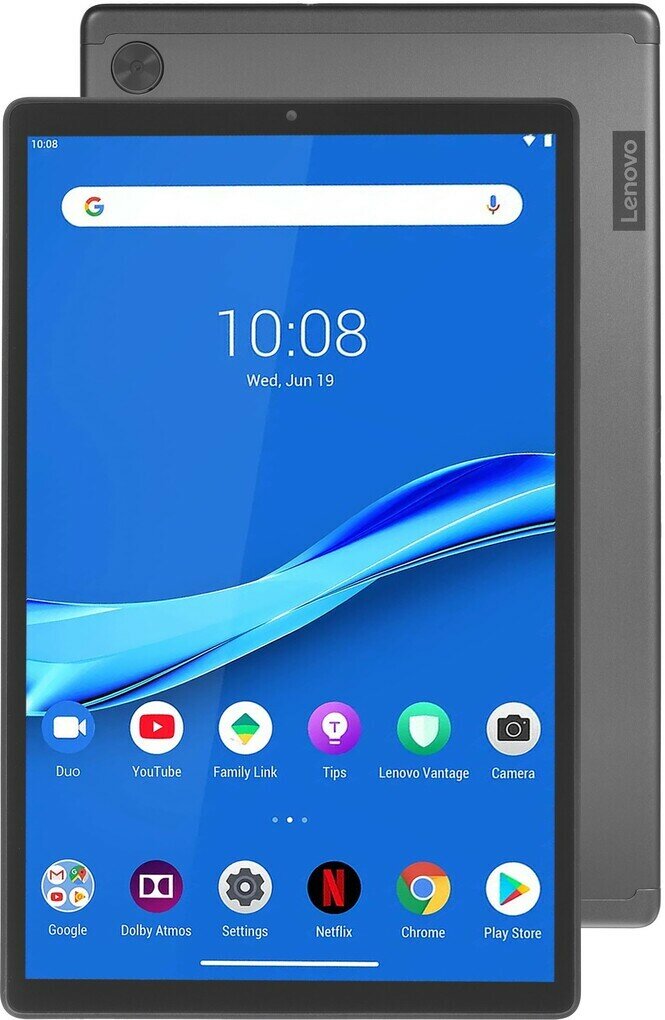 10.3" Планшет Lenovo Tab M10 Plus TB-X606F (ZA5T0236RU) 128 ГБ серый - 1920x1200, IPS, 8х2.3 ГГц, 4 ГБ, BT, 5000 мА*ч, Android 9. x+