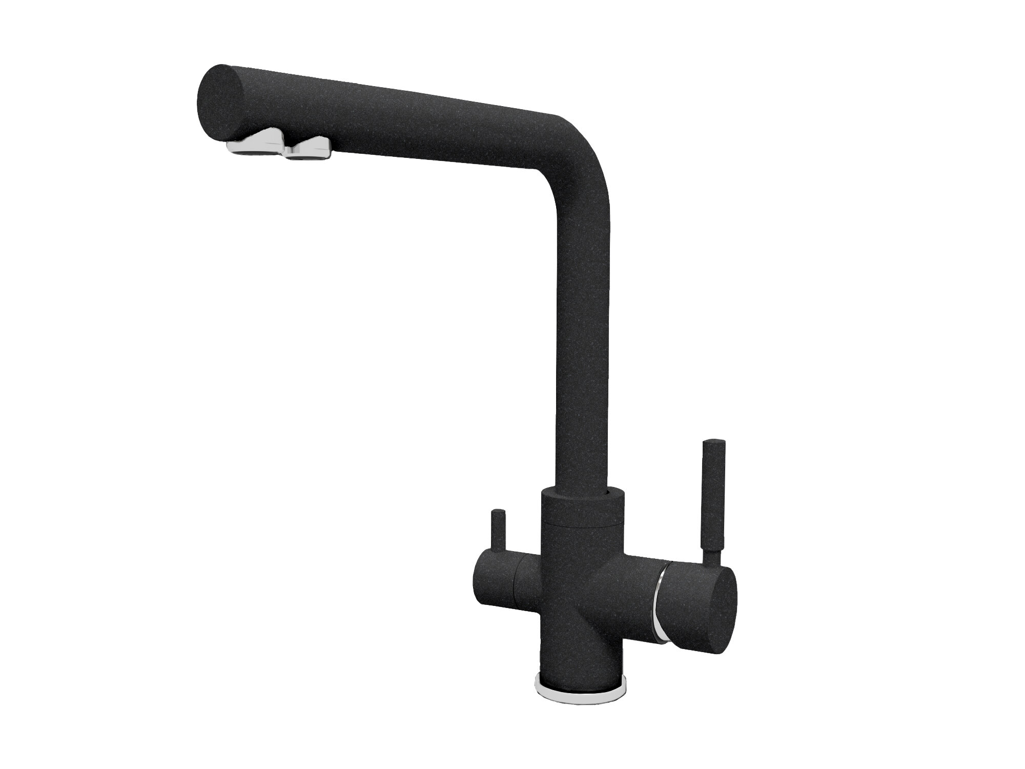 Смеситель Florentina альдо FL, цвет Черный (ALDO FL, Black) с подключением к фильтру