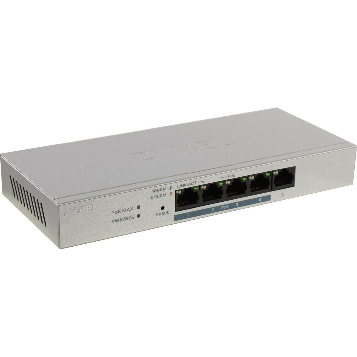 Коммутатор Zyxel Web Managed PoE Gigabit Switch GS1200-5HPV2