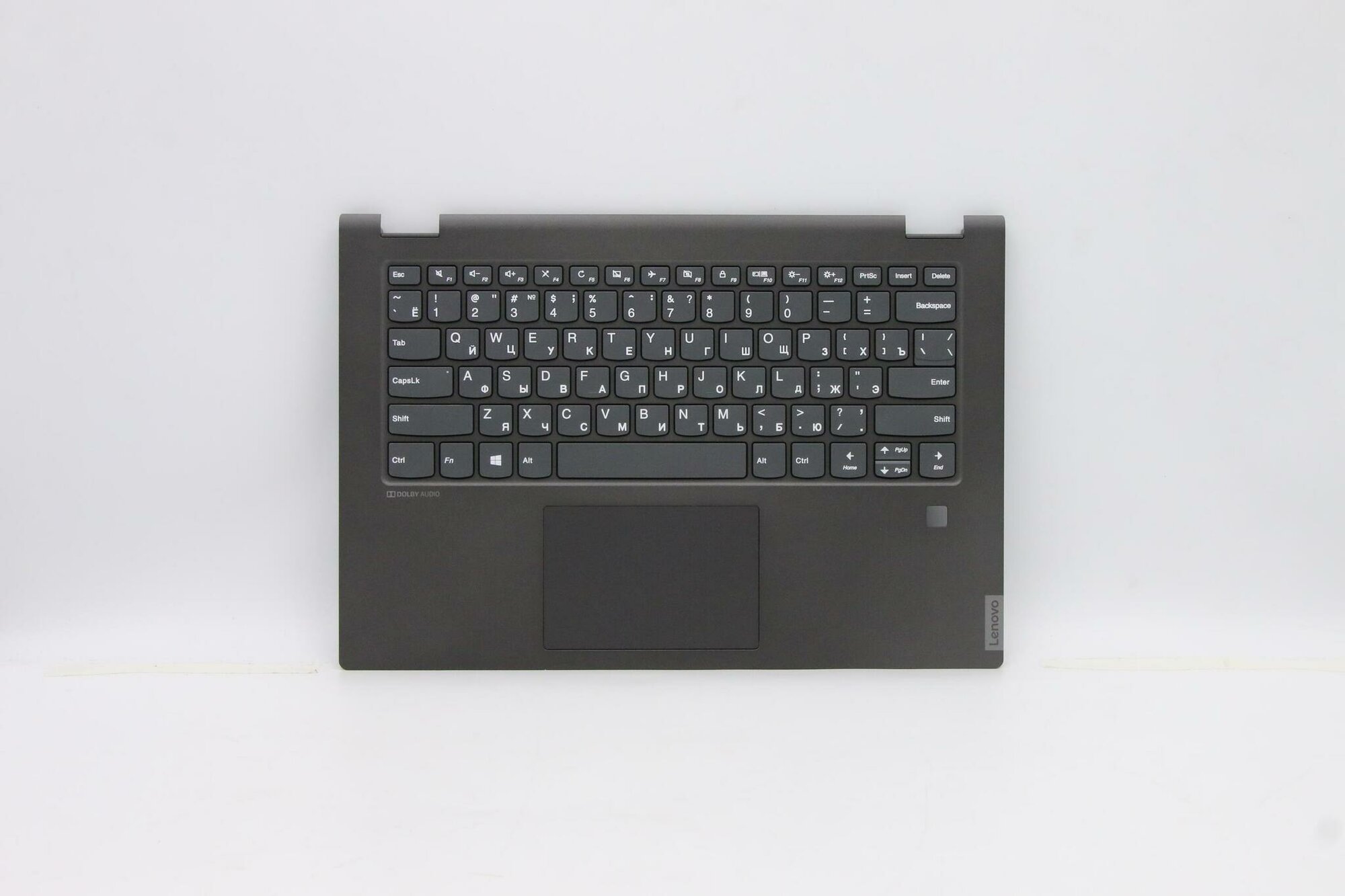 Верхняя панель с клавиатурой (топкейс) для ноутбука Lenovo IdeaPad C340-14API. раскладка - русская, без подсветки, черная (5CB0S17387), оригинал