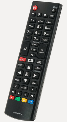 Изображение товара Универсальный пульт Huayu AKB75095312 для телевизора LG, черный