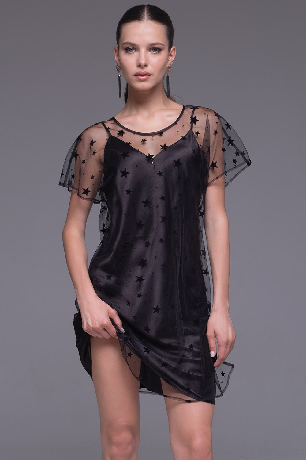 Сорочка MIA-AMORE Andromeda, размер L/XL, черный