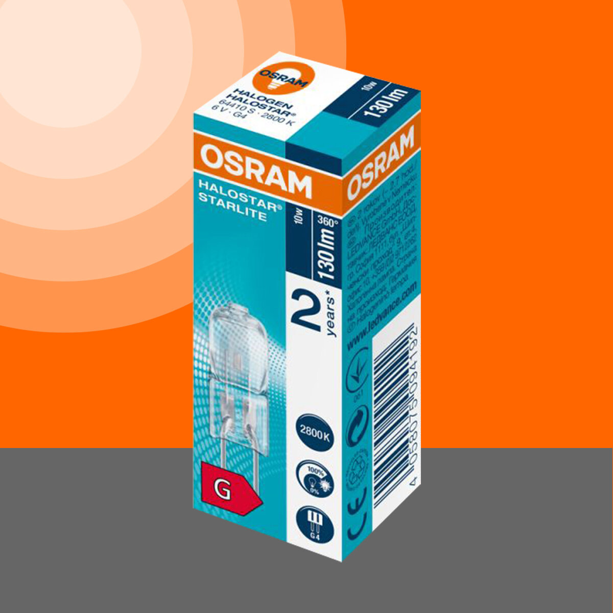 Обзор: Капсульная галогенная лампа OSRAM HALOSTAR STARLITE 2000, 10Вт, цоколь G4 с УФ-фильтром, подходит для акцентного освещения, 12 В