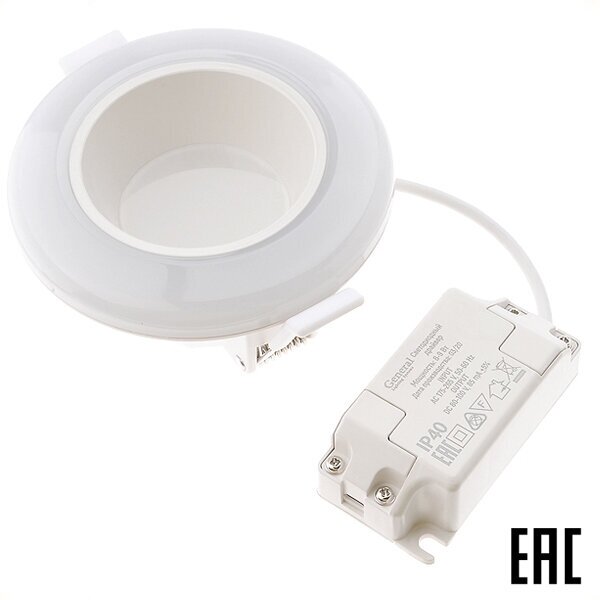 Светодиодный светильник встраиваемый GDL-RW12-9BT-IP40-6+6 General - фото №7