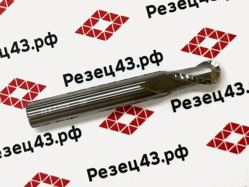 Изображение товара Сферическая фреза R4 D8-D8-60 2Z, алюминий (HRC55)