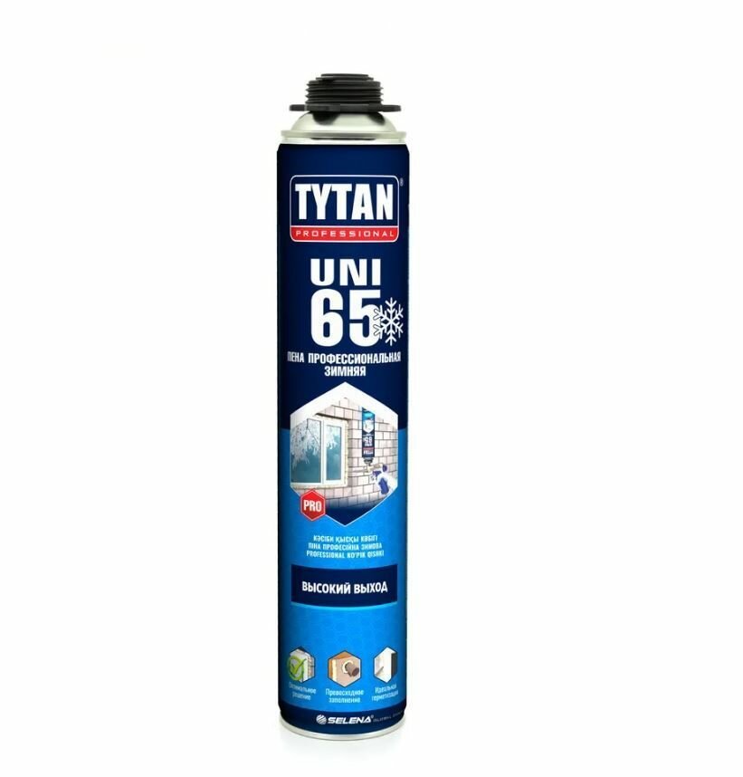 Пена монтажная профессиональная Tytan UNI Professional 65 зимняя 750 мл