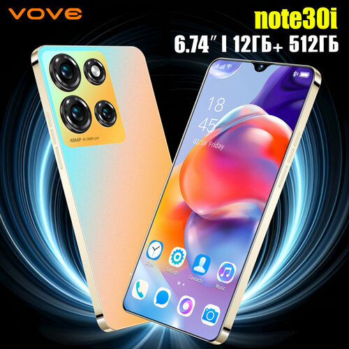 Note30i абсолютно новый оригинальный смартфон официальная гарантия качества 16 ГБ 512 ГБ противоугонный мобильный телефон тонкий музыкальный мобильный игры основной мобильный против русского водонепроницаемый мобильный телефон 11500₽