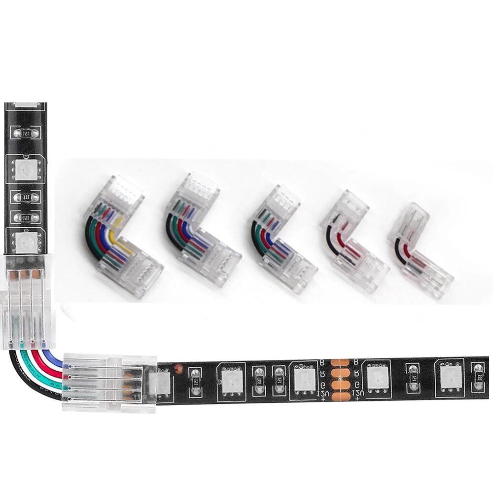 Коннектор для светодиодной ленты Viktorovna connector, 5pin 10mm, 10 pack