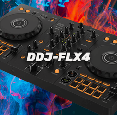 Изображение товара Контроллер DJ Pioneer DDJ-FLX4, диджейский пульт, Serato DJ, Rekordbox, Mac/Windows, черный
