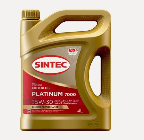Изображение товара Моторное масло SINTEC Platinum 7000 5W-30 (4л)