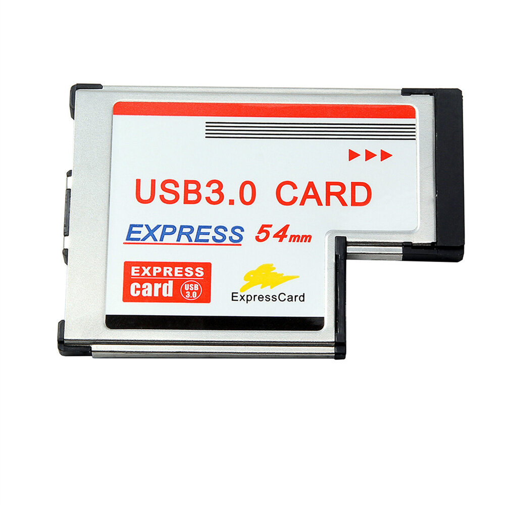 Адаптер express card expresscard с 2 портами usb 3.0 для ноутбука с чипсетом nec, 54 мм
