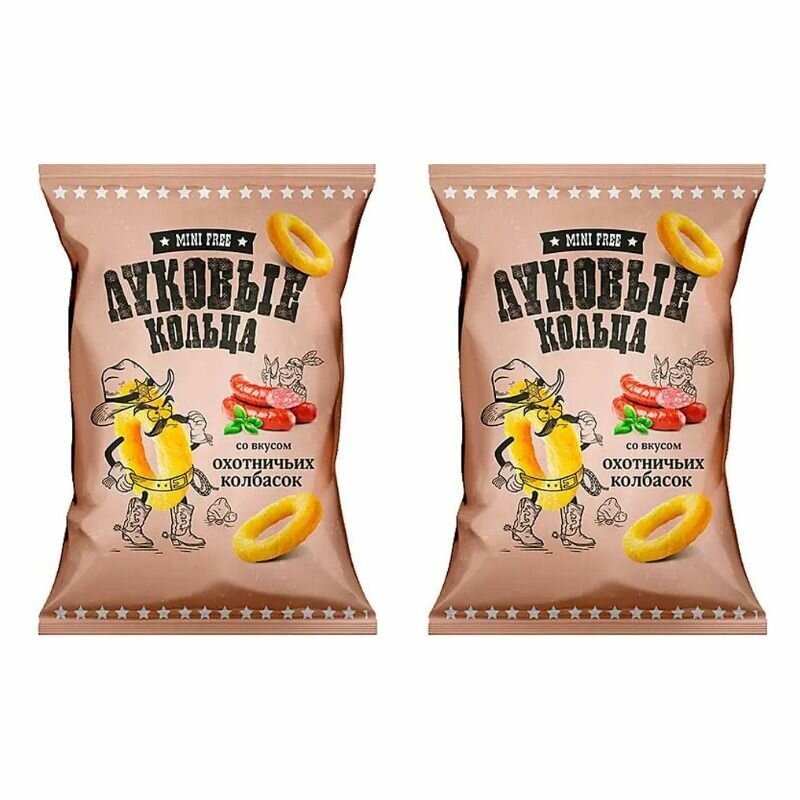 MiniFree Луковые кольца Охотничьи колбаски 100 гр2 уп.