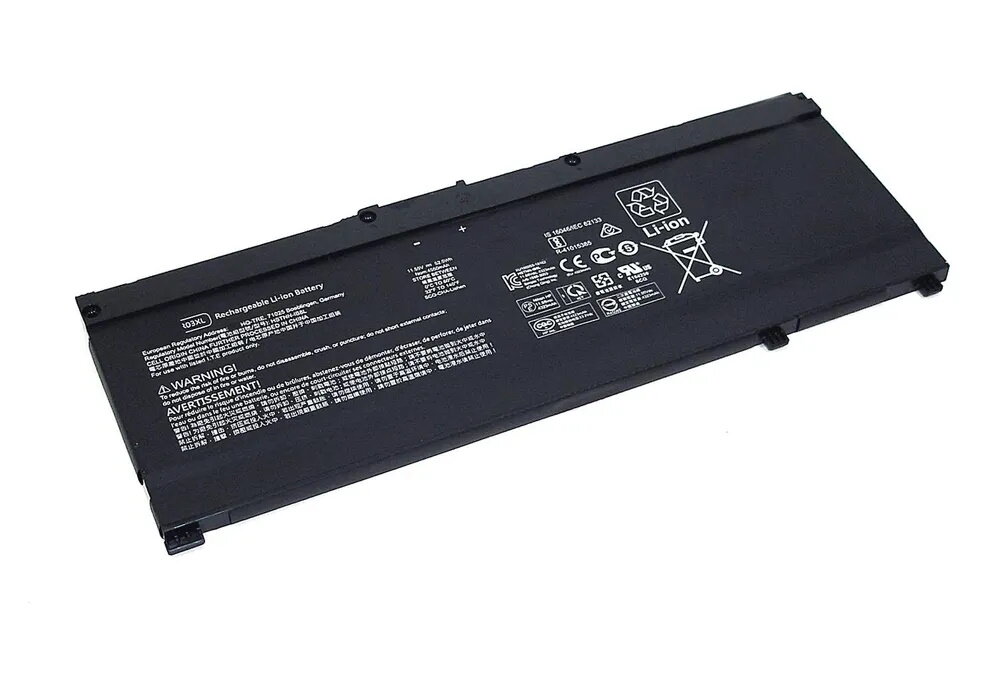 Аккумулятор для HP (SR03XL) Pavilion 15-cx, Omen 15-dc, Envy 17-bw, Envy x360 15-cp, 52.5Wh, 4550mAh