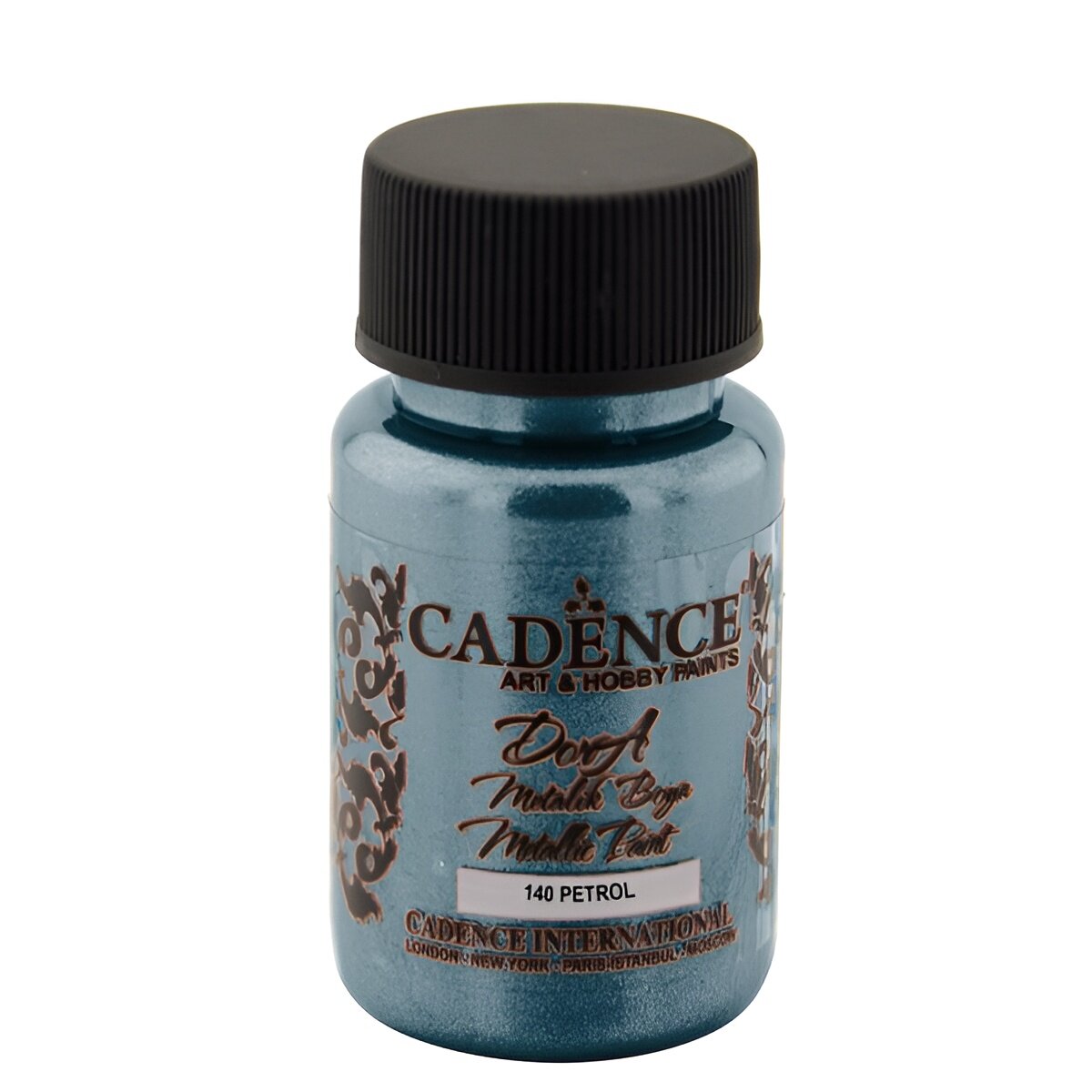Акриловая краска Cadence Dora Metallic Paint, 50 ml. Petrolium-140