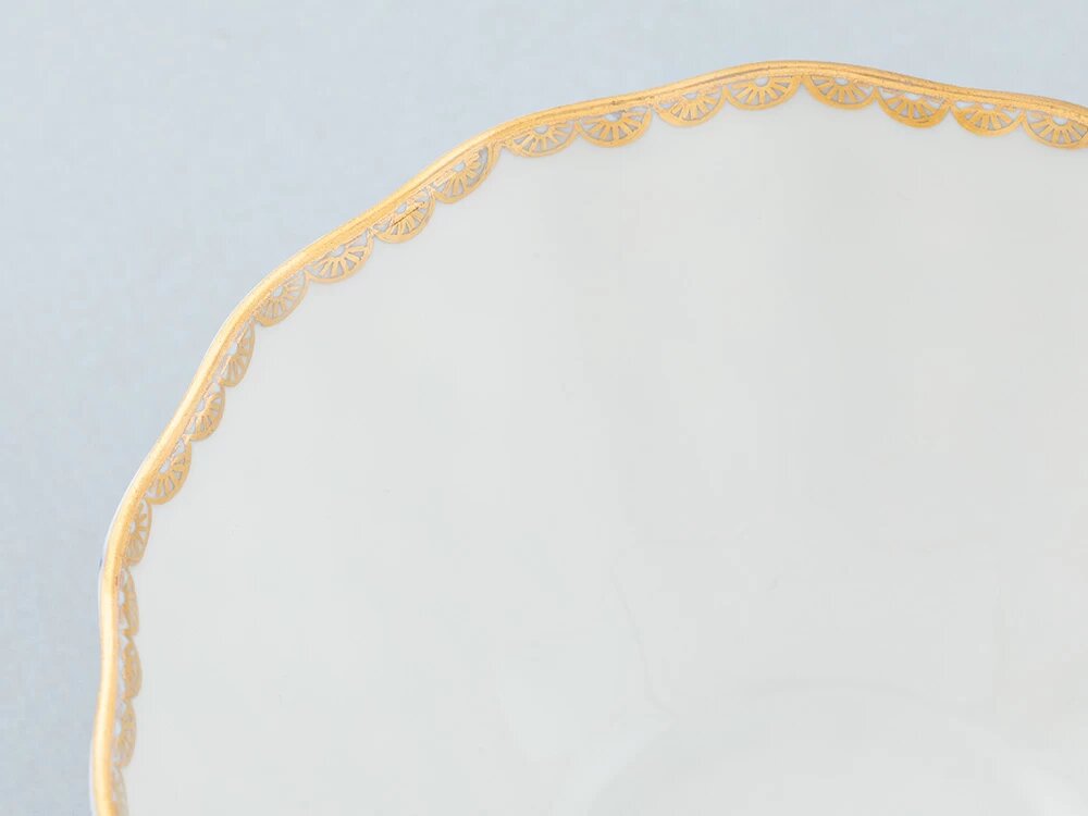 Салатник "Кобальтовая сетка" Императорский Фарфоровый Завод, форма Тюльпан, 385мл — фото 1