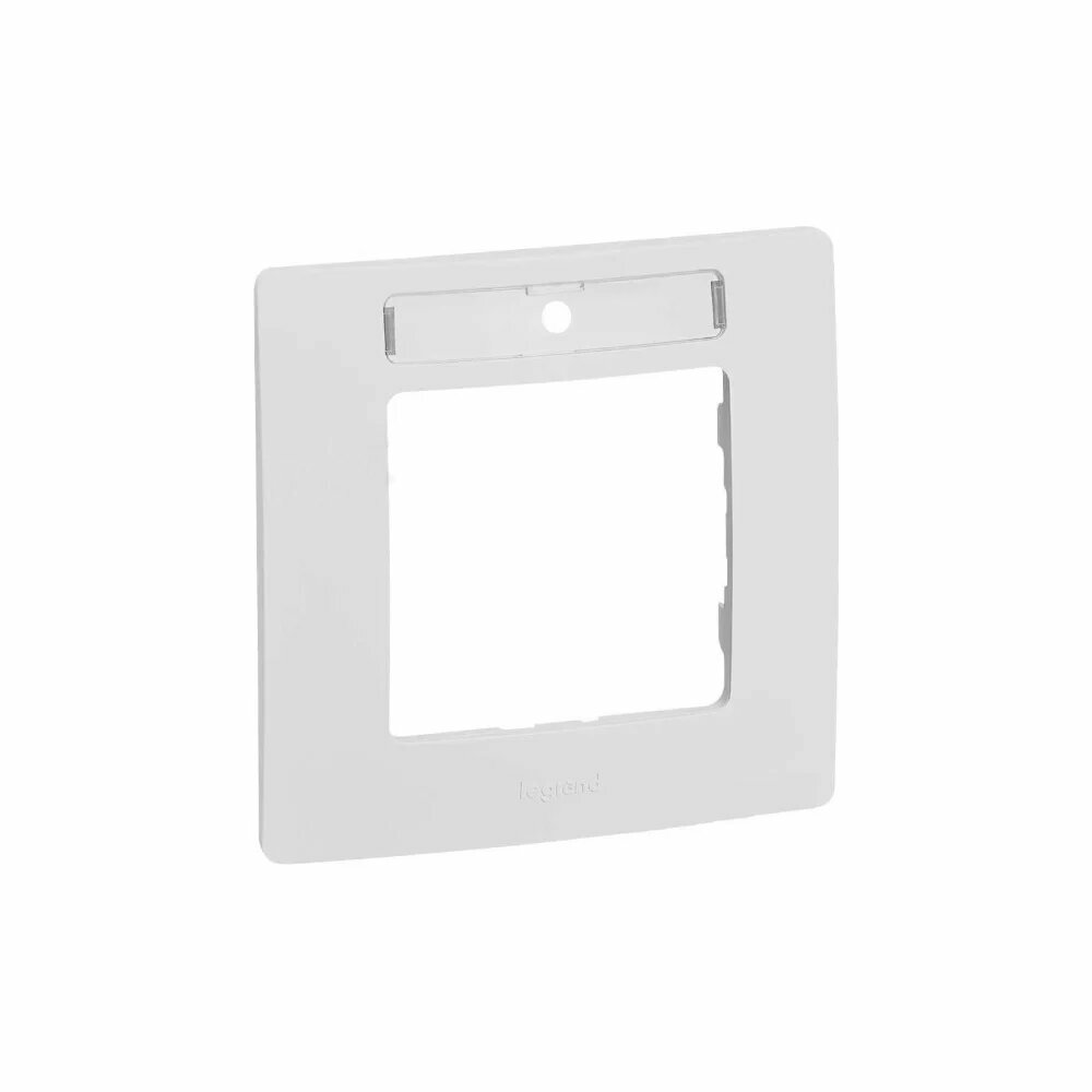 Etika 672506 Рамка 1-постовая с полем для надписи (белая) Упаковка (10 шт.) Legrand - фото №1