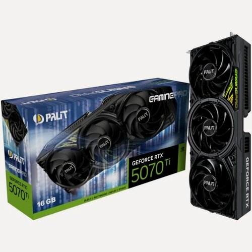 Изображение товара Видеокарта Palit GeForce RTX 5070 Ti GAMINGPRO 16G, NE7507T019T2-GB2031A