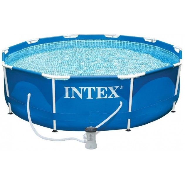 Бассейн каркасный Intex Metal Frame с фильтр-насосом 305*76см 28202
