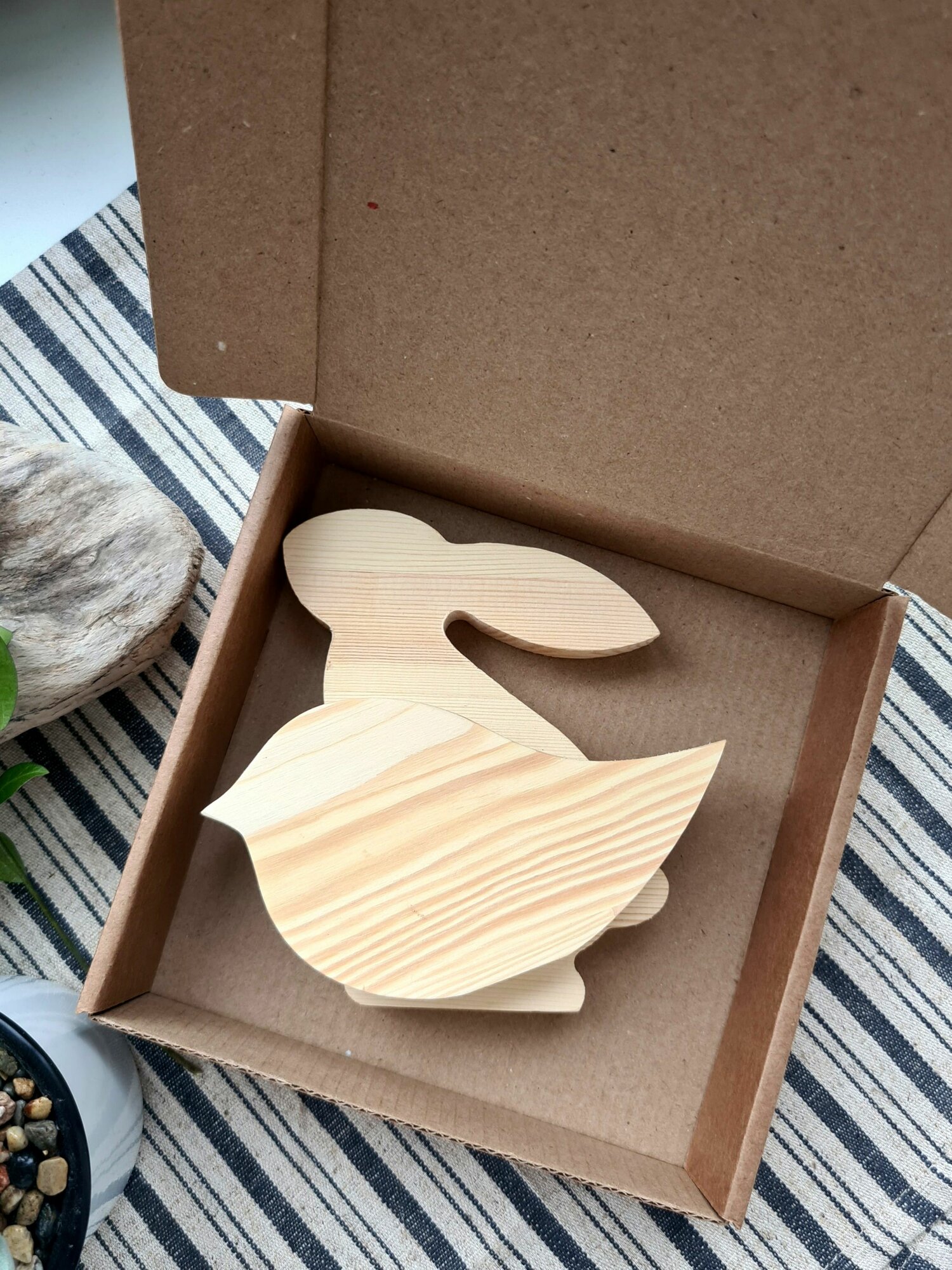 Заготовки Арт-Птица "Пасхальные", сосна, для творчества, 2 шт — фото 1