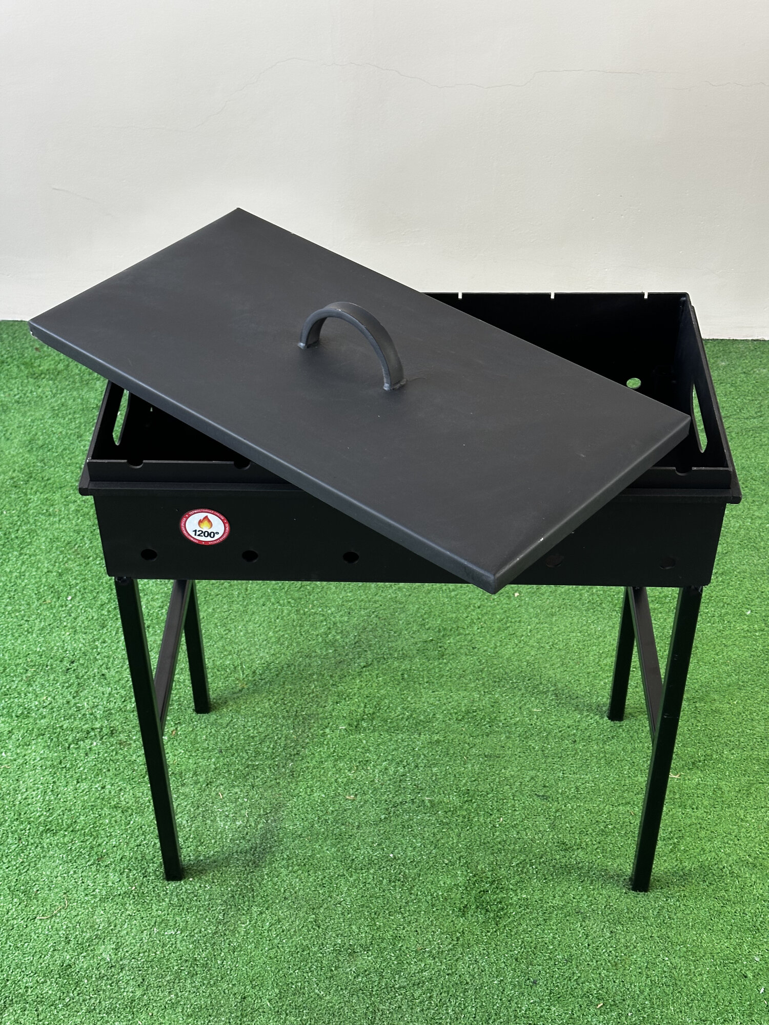 Крышка для мангала Мультиагро, сталь, 1 мм, 62x30.5 см, чёрная