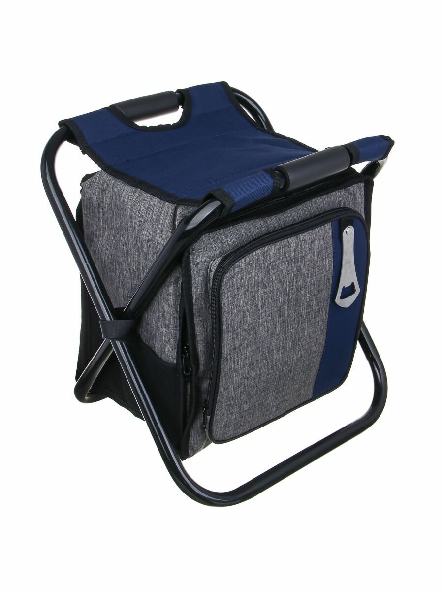 Стул руссо туристо  складной  с термосумкой  нержавеющая сталь  максимальная нагрузка 110 кг