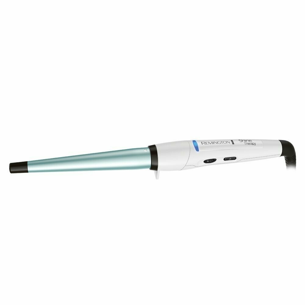 Щипцы для завивки волос Remington Shine Therapy CI53W, 210 C, автоотключение через 60 минут, термостойкий чехол — фото 1