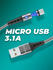 Кабель USB для телефона магнитный Micro USB, 3.1 А, usb провод на...