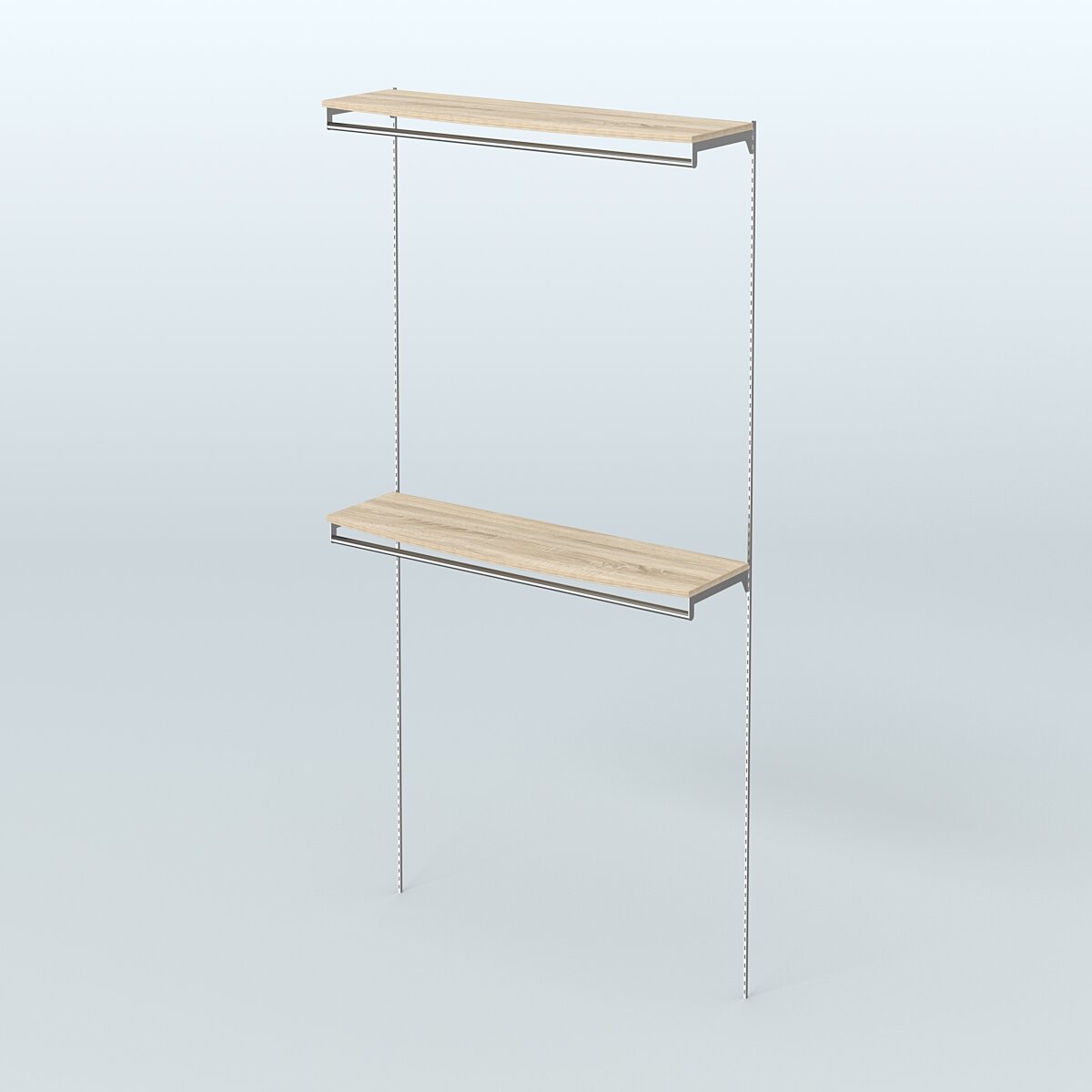 Модульная система Neo Fix №11 со сборными поручнями и закругленными полками ДСП 16 мм (1200 мм) Дуб Сонома