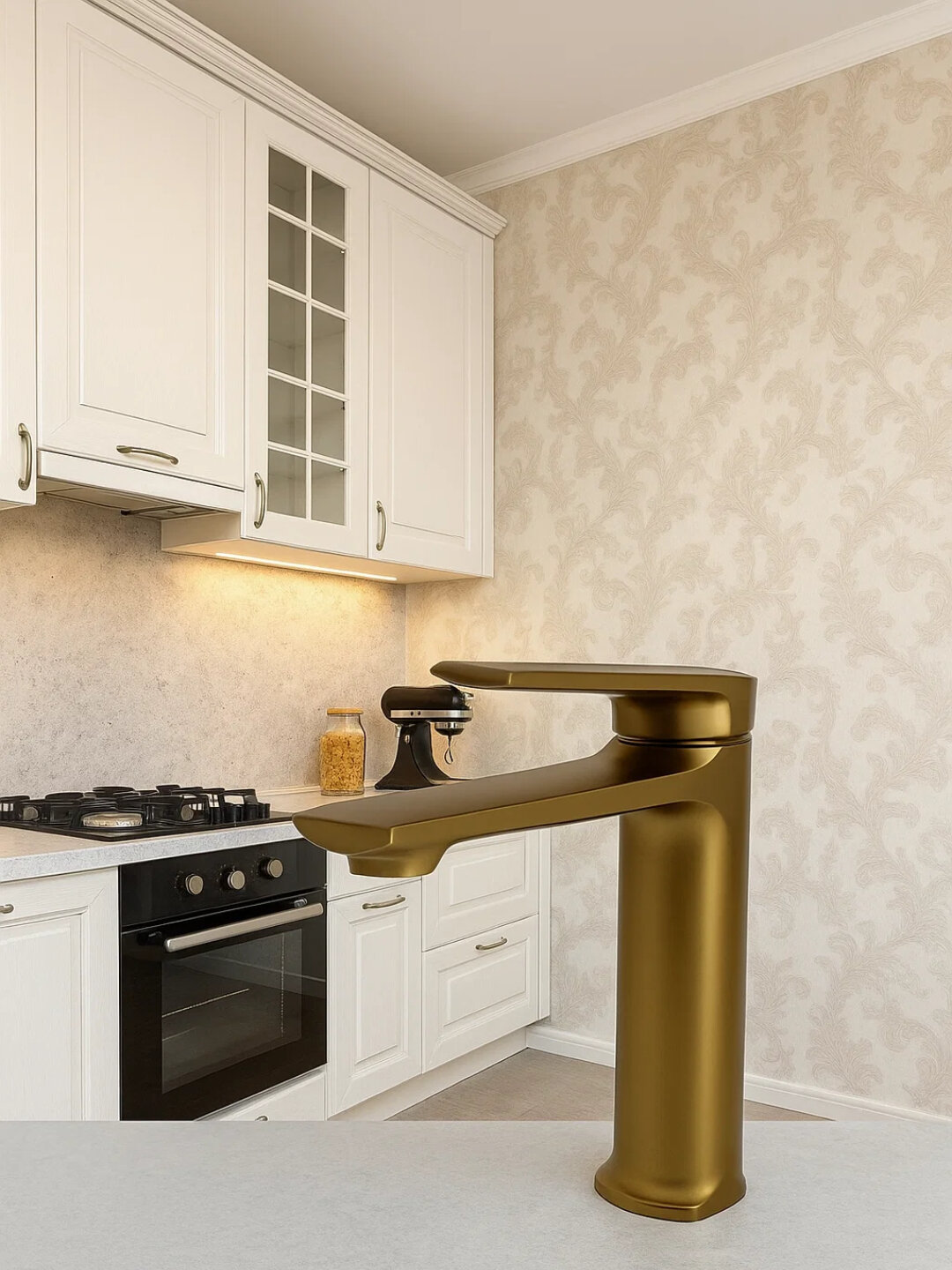 Умывальник смеситель с однорычажным управлением и современным дизайном