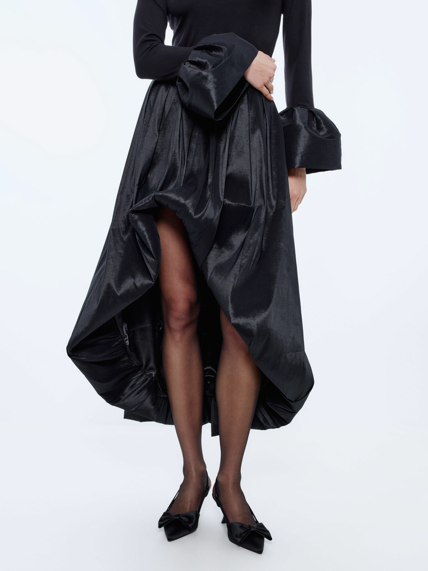 Юбка Sela, размер 44, черный — фото 1