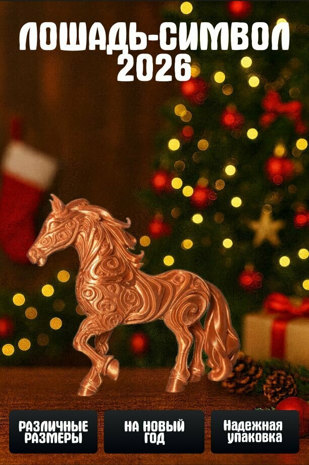 Лошадь-символ 2026 года - 80мм