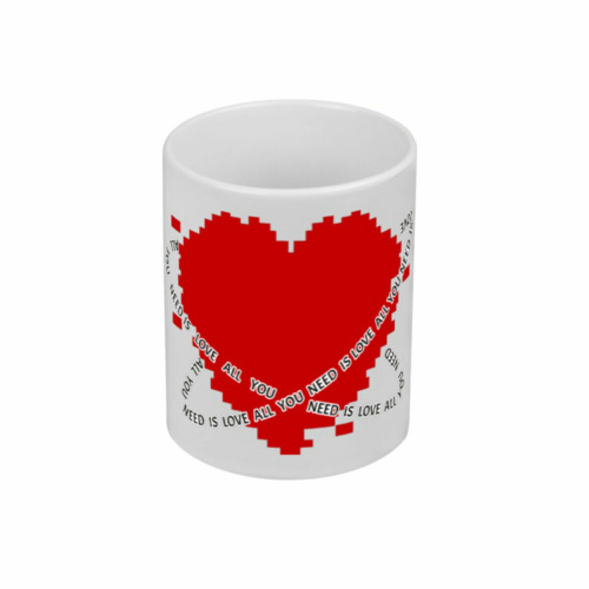 Кружка «Cердце подарок любимому all you need is love» (белый)