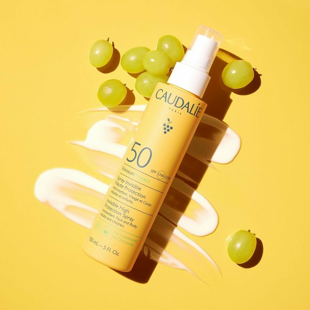 Картинки CAUDALIE Vinosun Солнцезащитное молочко-спрей для лица и тела SPF 50, 150 мл