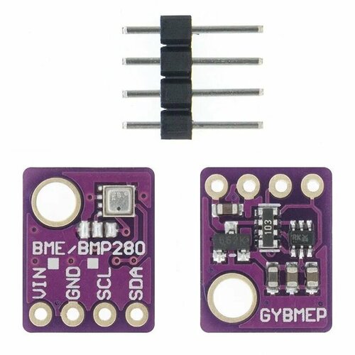Датчик атмосферного давления влажности и температуры BME280 5В 746₽