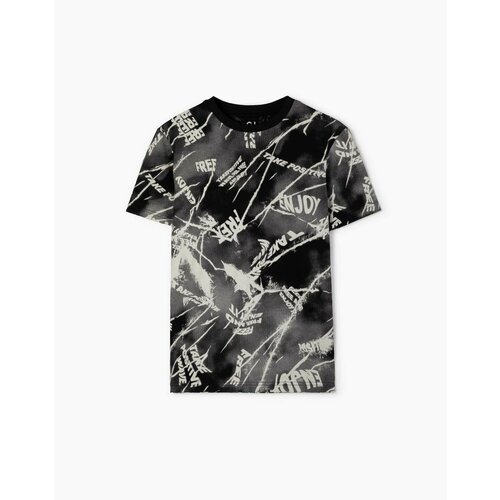 фото Футболка gloria jeans, размер 10-12л/146-152, черный