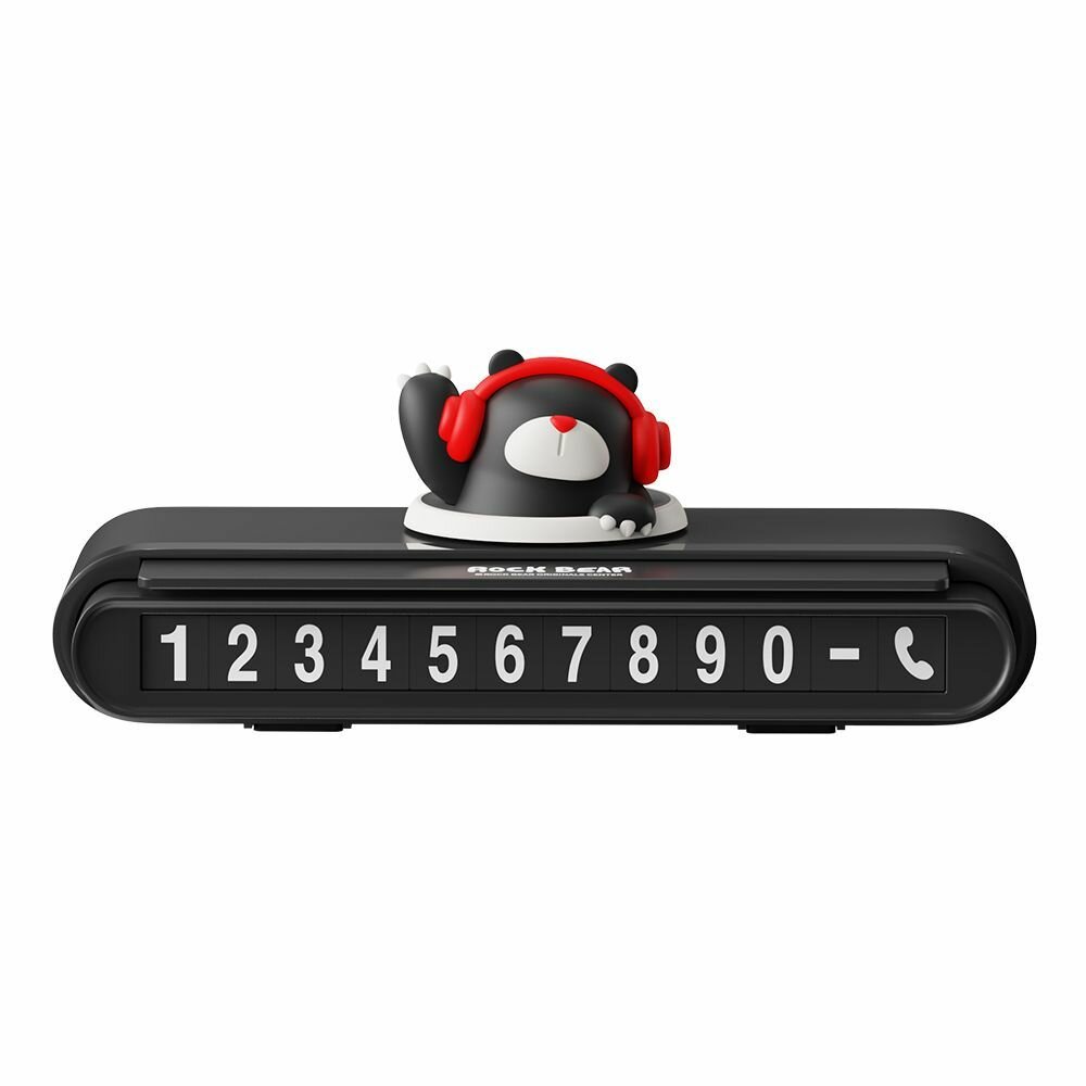 Парковочная табличка Медвежонок Rock Bear Temporary Parking Number Plate