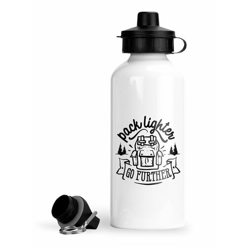 фото Спортивная бутылка приключения pack lighter go further пакуй зажигалку иди дальше luzimuzi