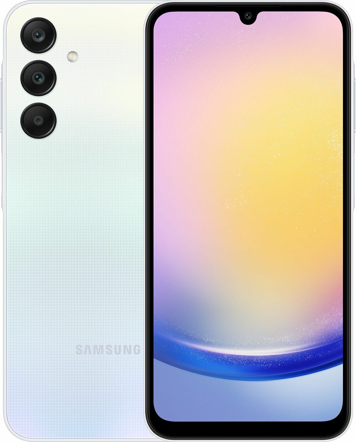 Смартфон Samsung Galaxy A25, 6.5", 8 ГБ/256 ГБ, Super AMOLED, 120 Гц, 2340×1080, Android 14, голубой