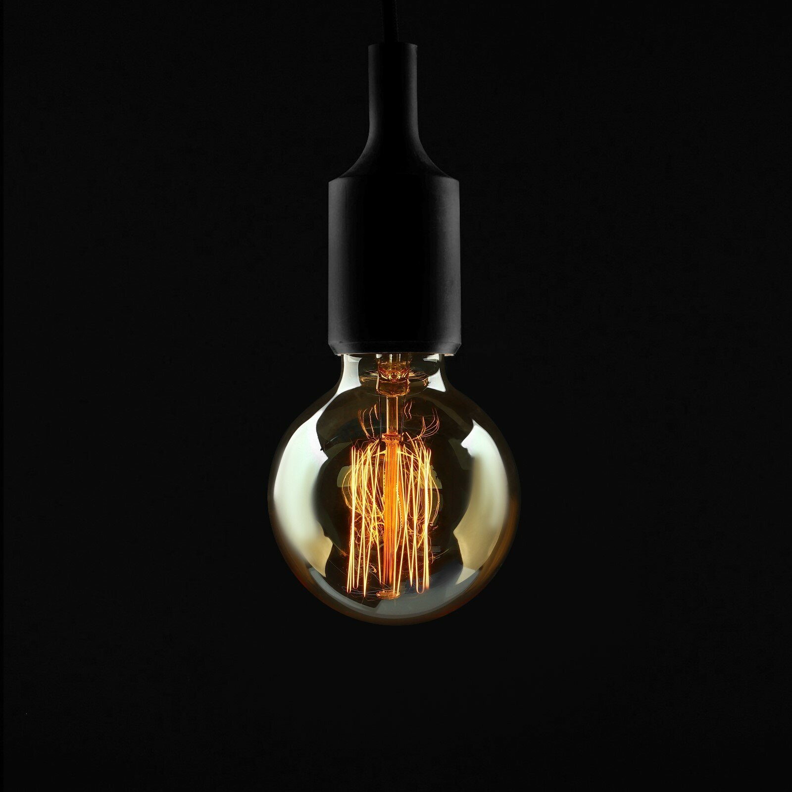 Лампа накаливания винтажная «Шар» G80 60 Вт Е27 230 В 120×80 мм теплый белый