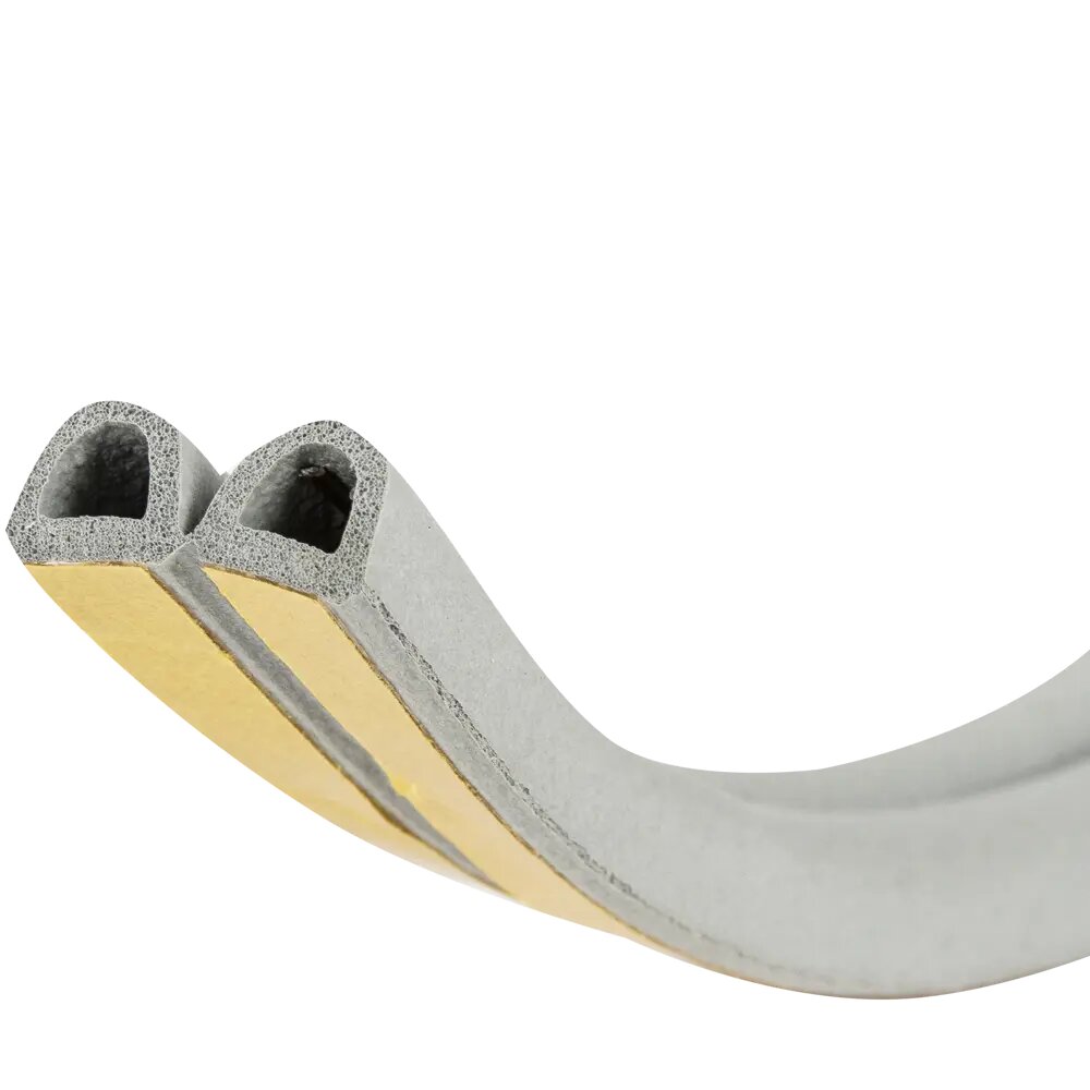 Уплотнитель для окон и дверей Axton D-профиль 6М цвет серый — фото 1