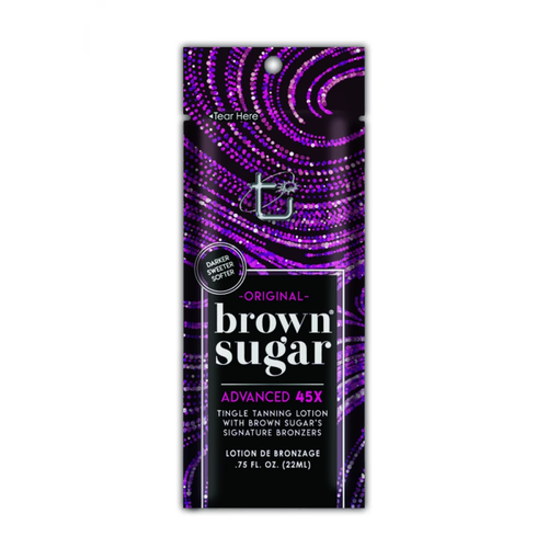 Brown Sugar, 45х Лосьон для загара мгновенного действия с тингл-эффектом Original Dark Brown Sugar, 22 мл