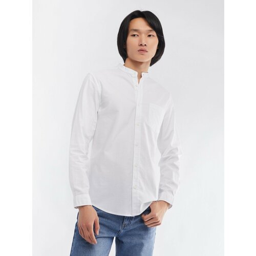 Рубашка Zolla, размер L, белый куртка рубашка zolla размер l белый